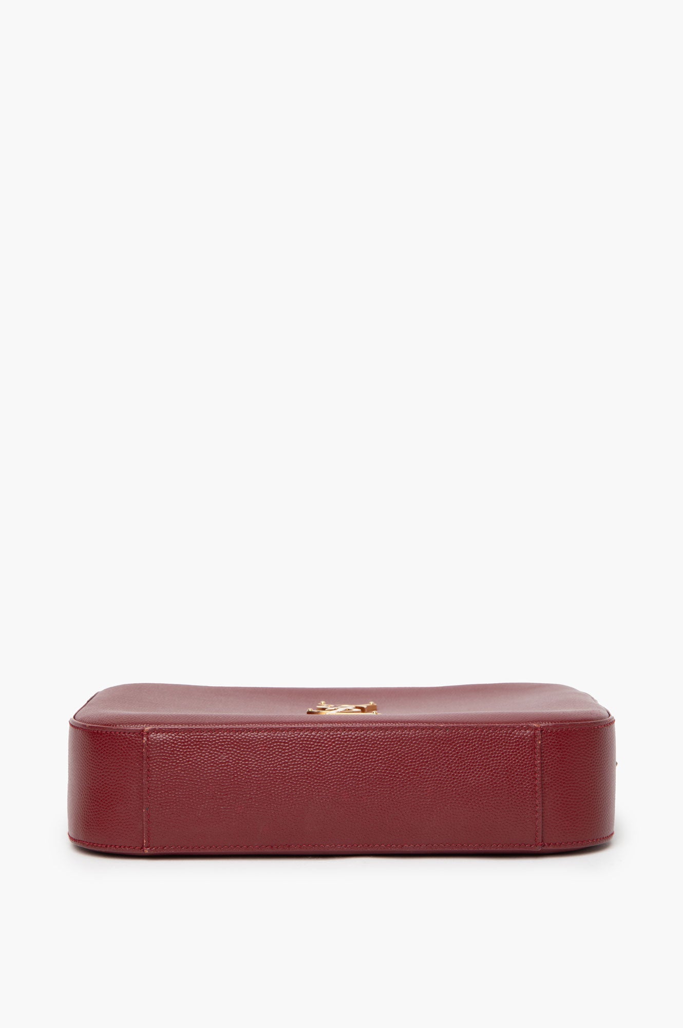 Saint Laurent Burgundy Camera Bag