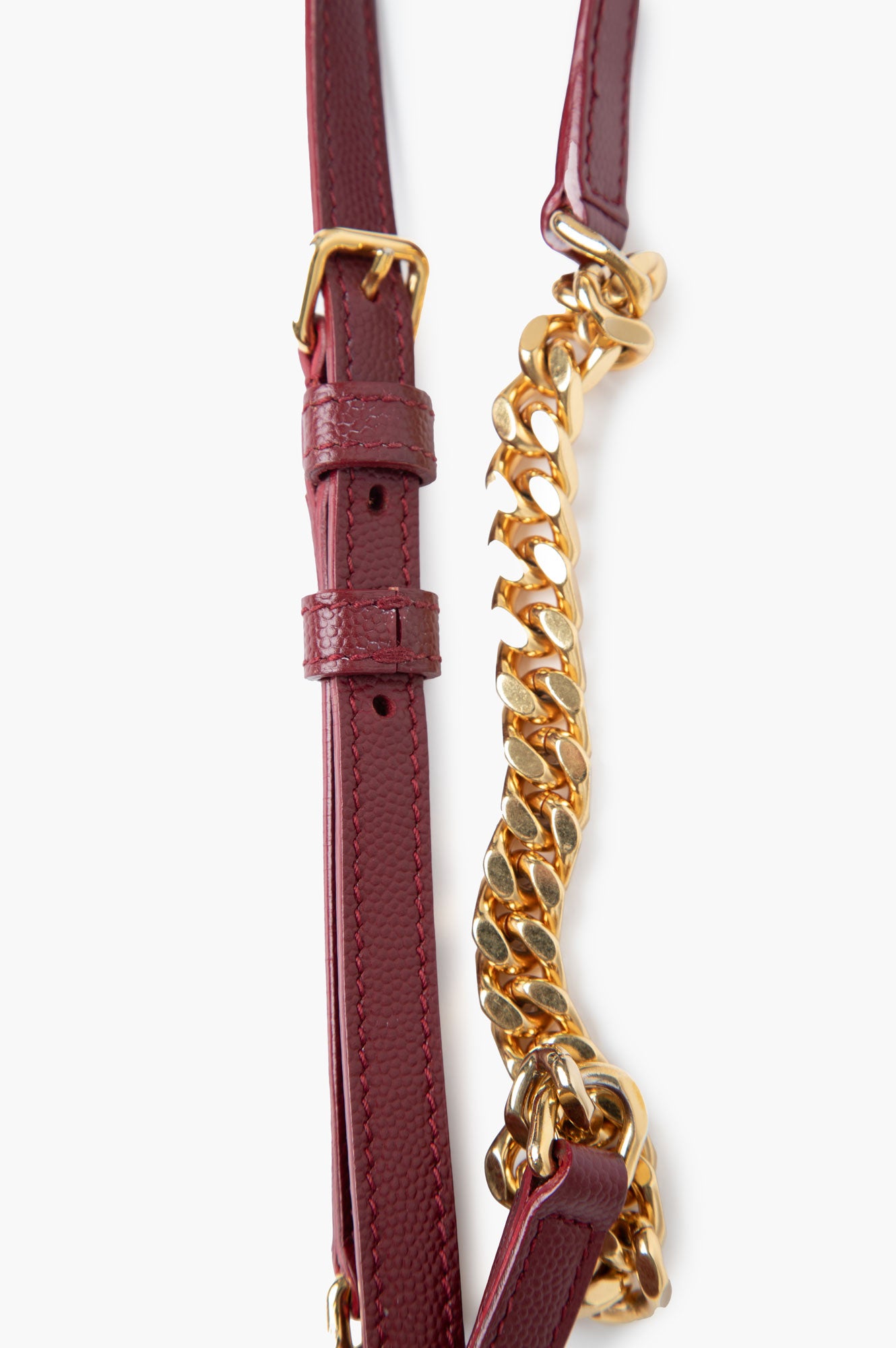 Saint Laurent Burgundy Camera Bag