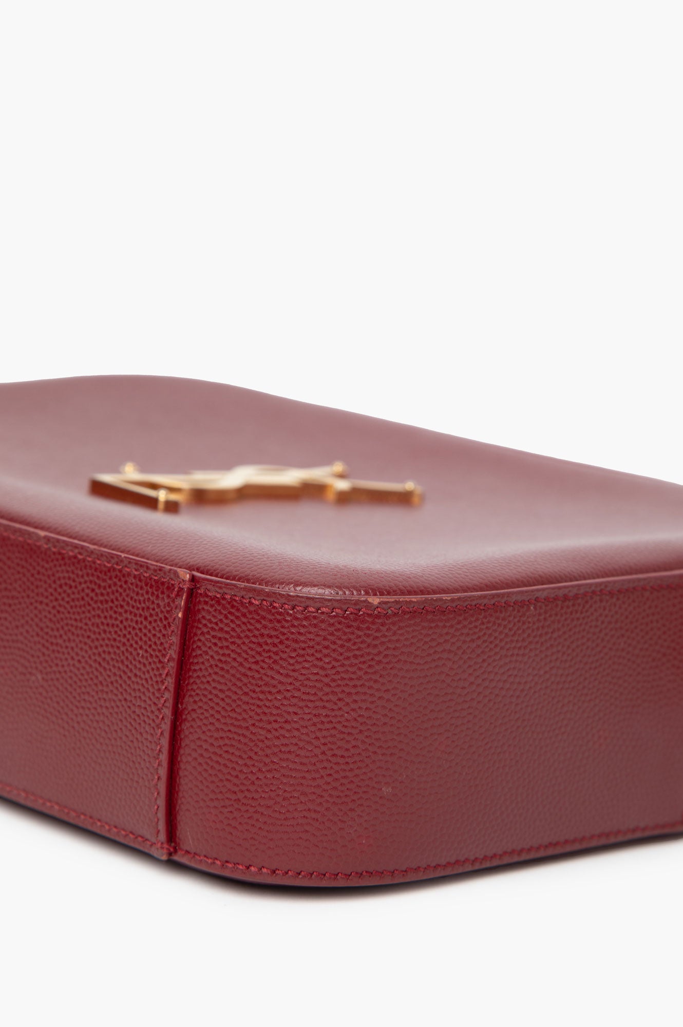 Saint Laurent Burgundy Camera Bag