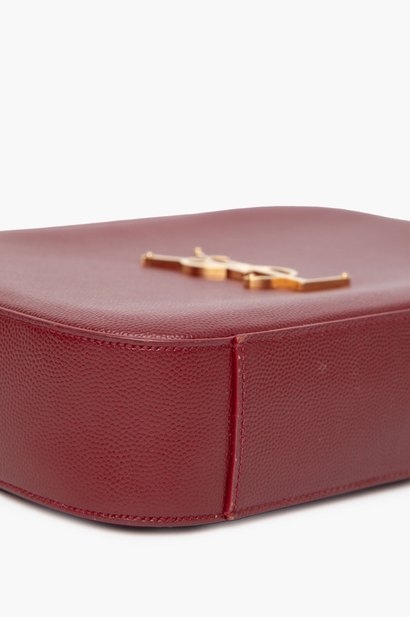 Saint Laurent Burgundy Camera Bag