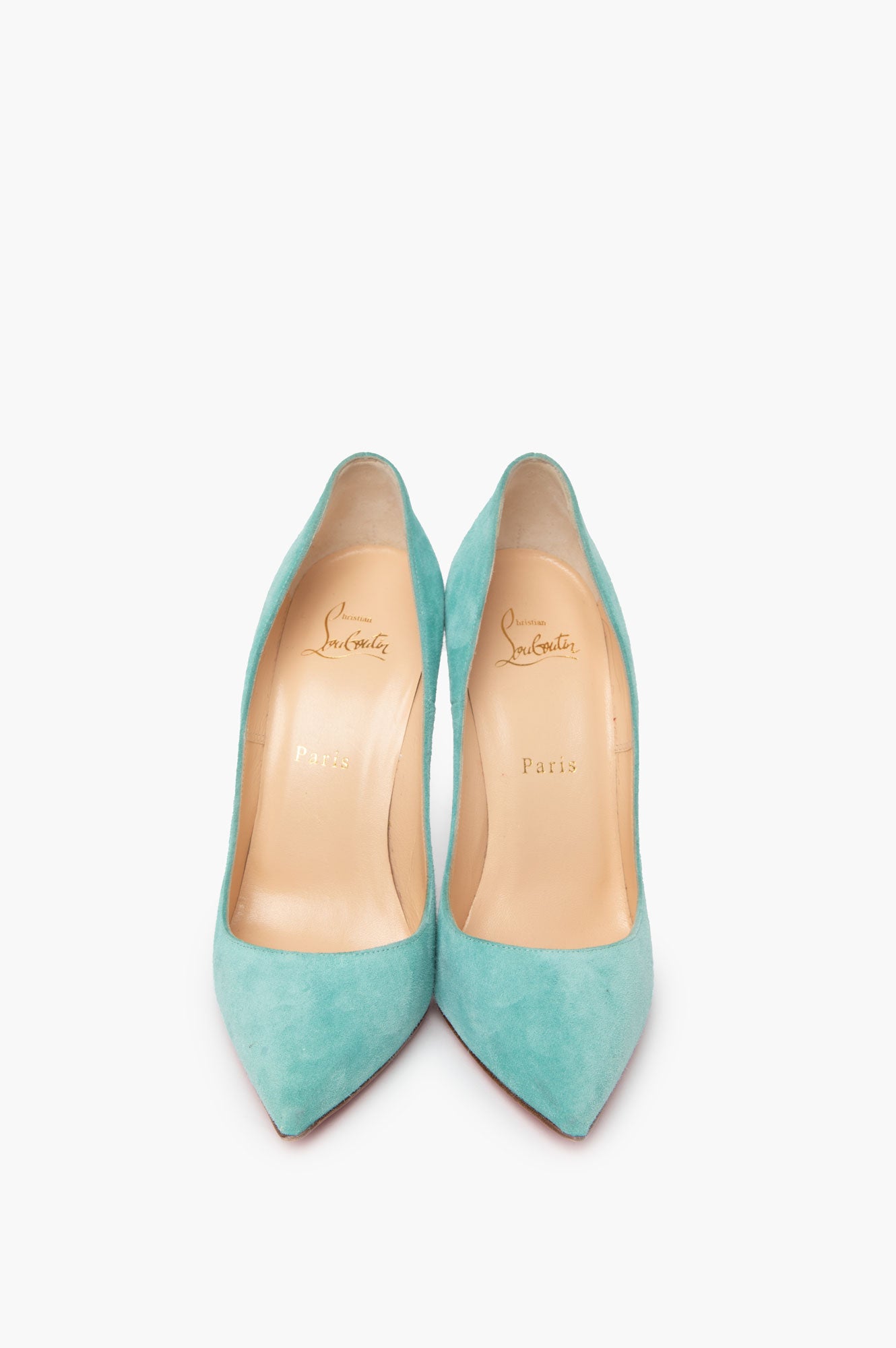 Christian Louboutin So Kate Suede Blue Size 38