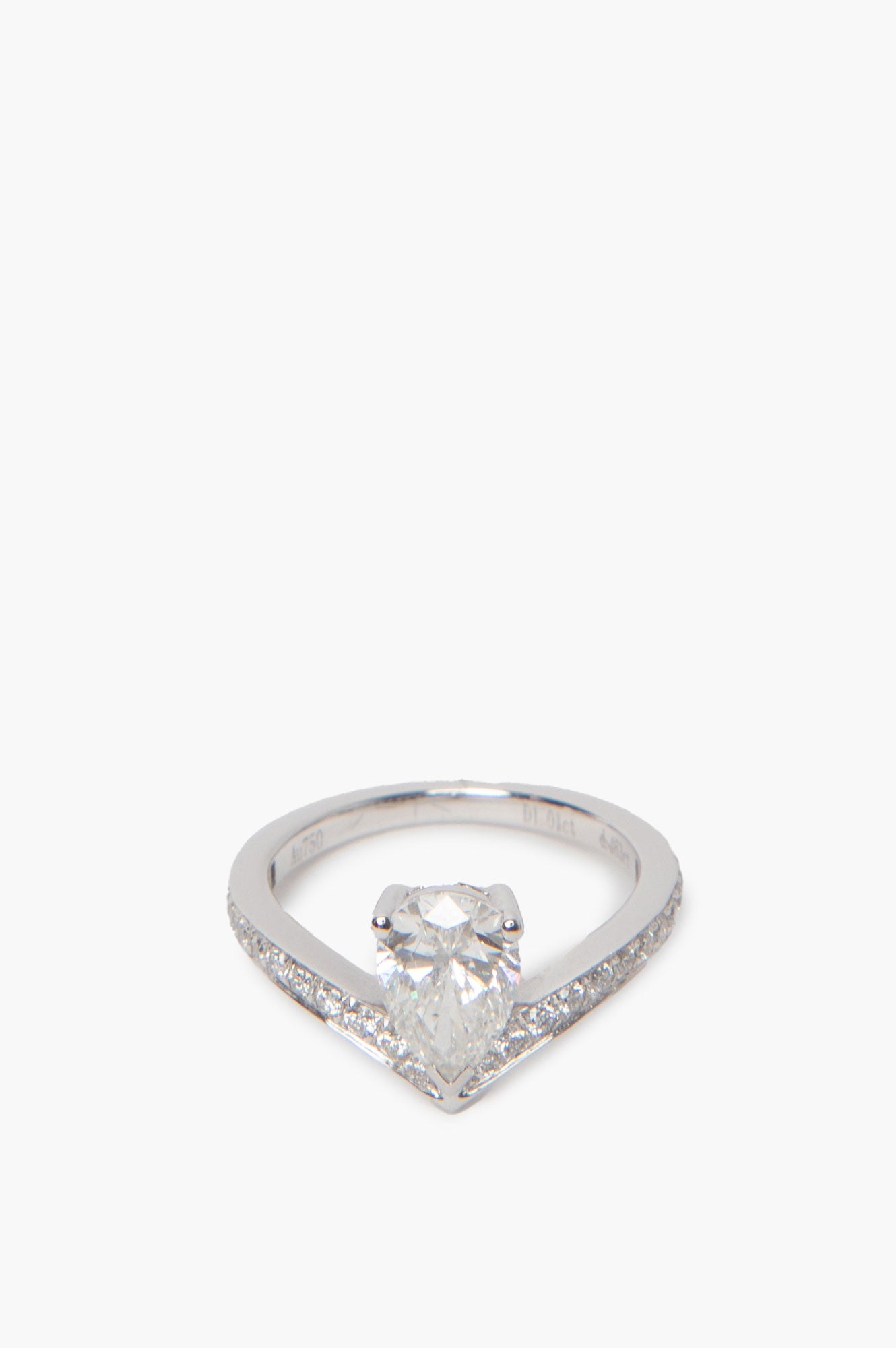 Joséphine Aigrette Wedding Platinum Diamond Ring