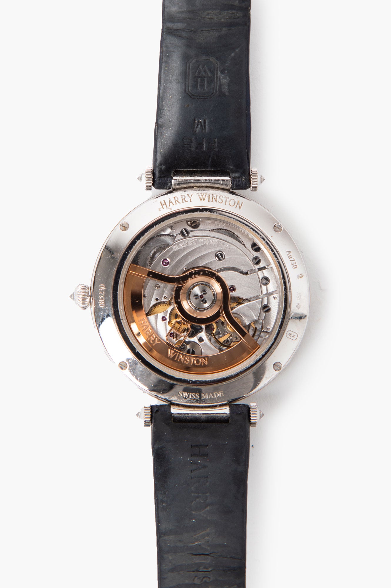Harry Winston Blue Premier Pearly Lace Automatic 36mm Watch