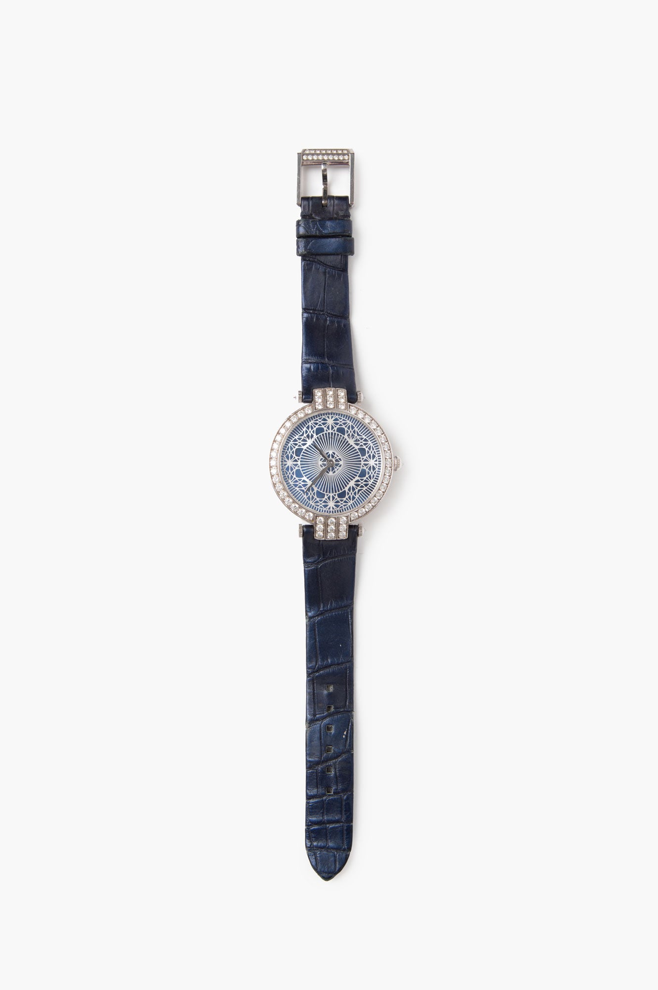 Harry Winston Blue Premier Pearly Lace Automatic 36mm Watch