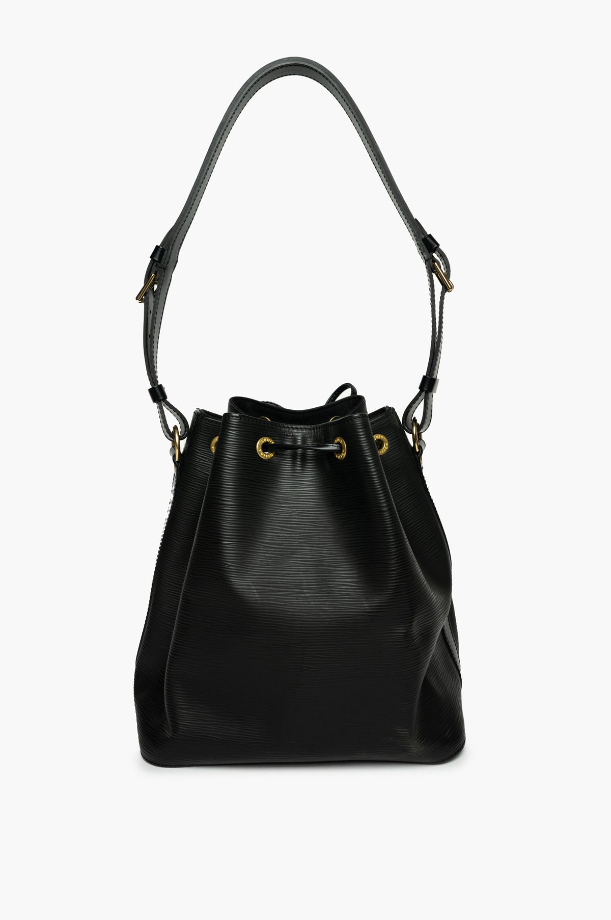 Louis Vuitton Black Epi Leather Petit Noe Bucket Bag