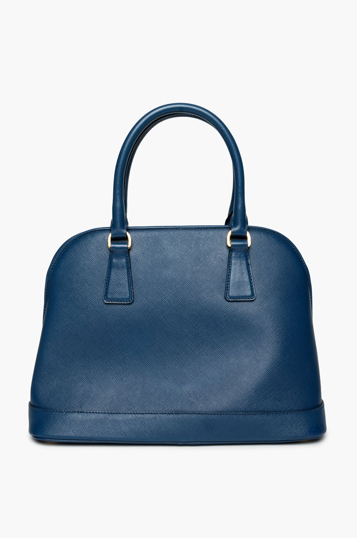 Prada Bluette Saffiano Lux Open Promenade Tote