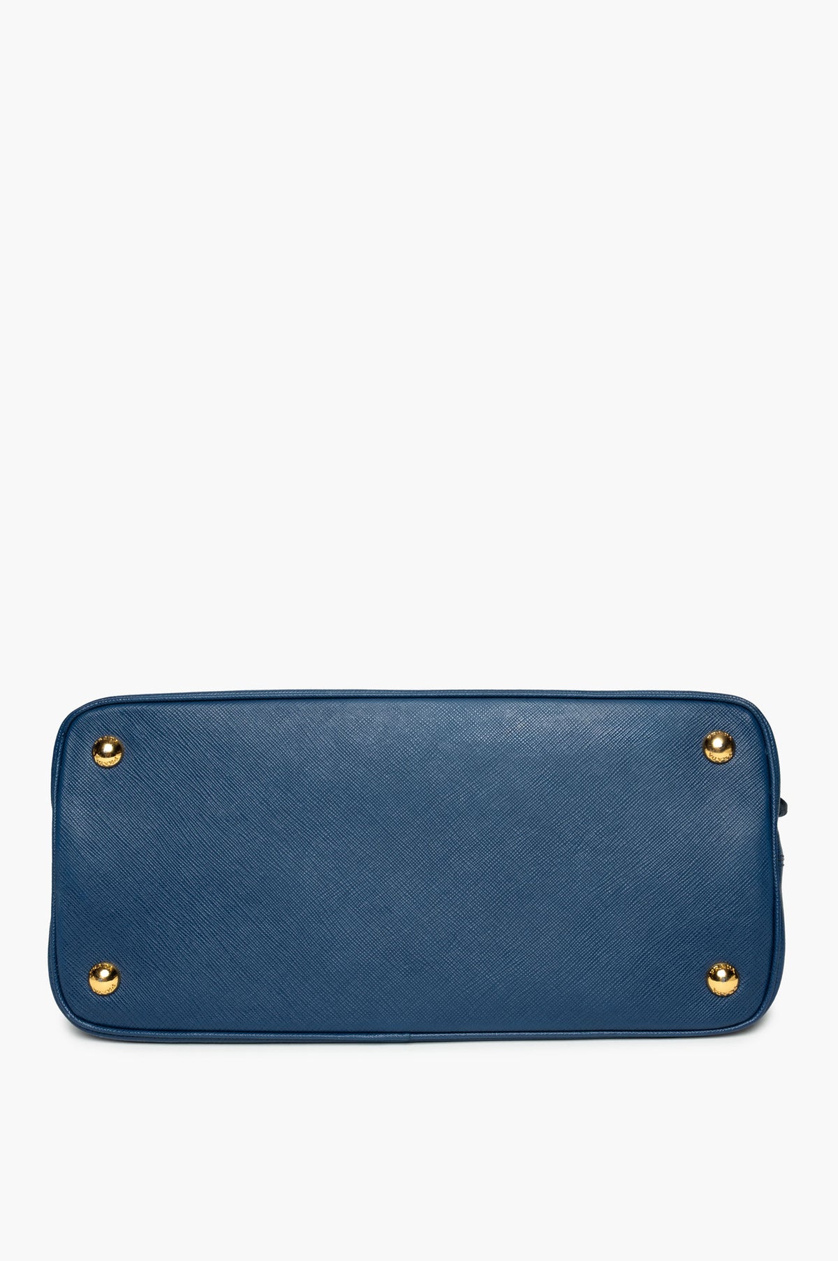 Prada Bluette Saffiano Lux Open Promenade Tote