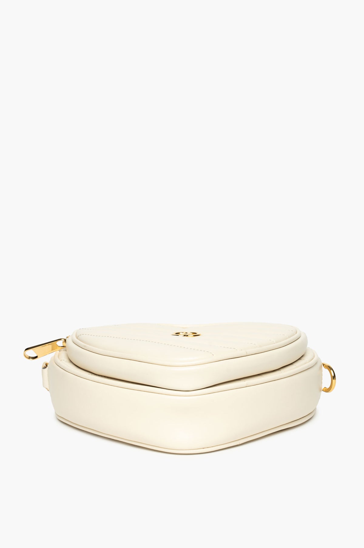 Gucci Cream Quilted Leather Interlocking G Mini Heart Shoulder Bag