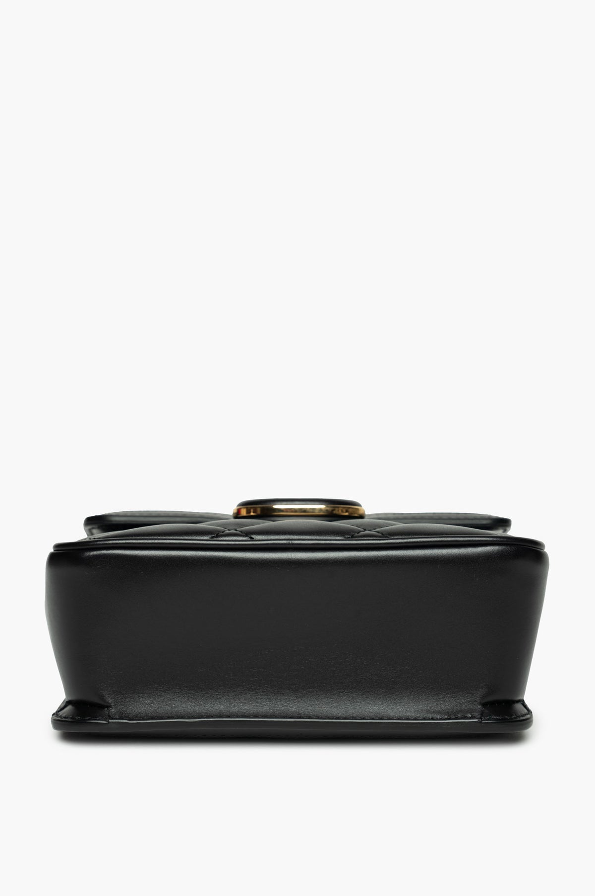 Gucci Black Quilted Leather Mini Deco Chain Shoulder Bag