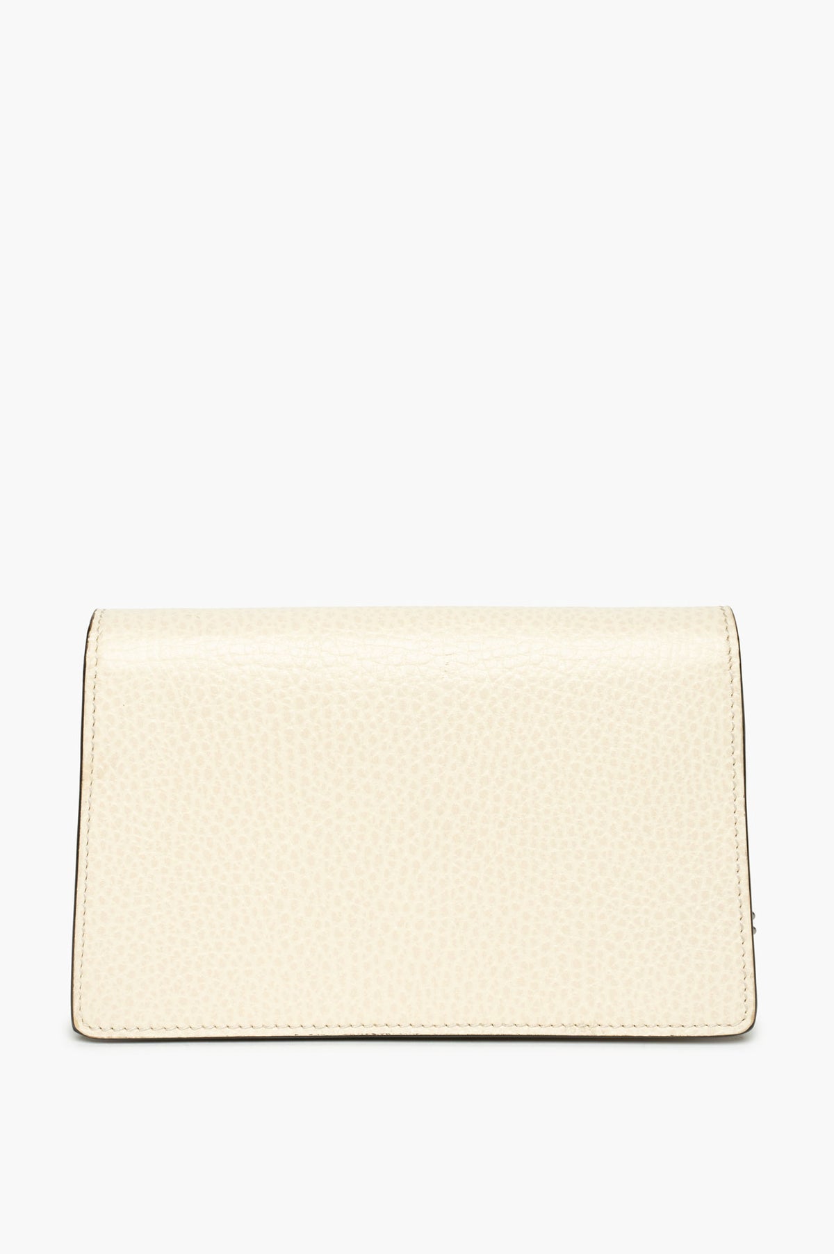 Gucci White Grained Leather Dionysus Super Mini Bag