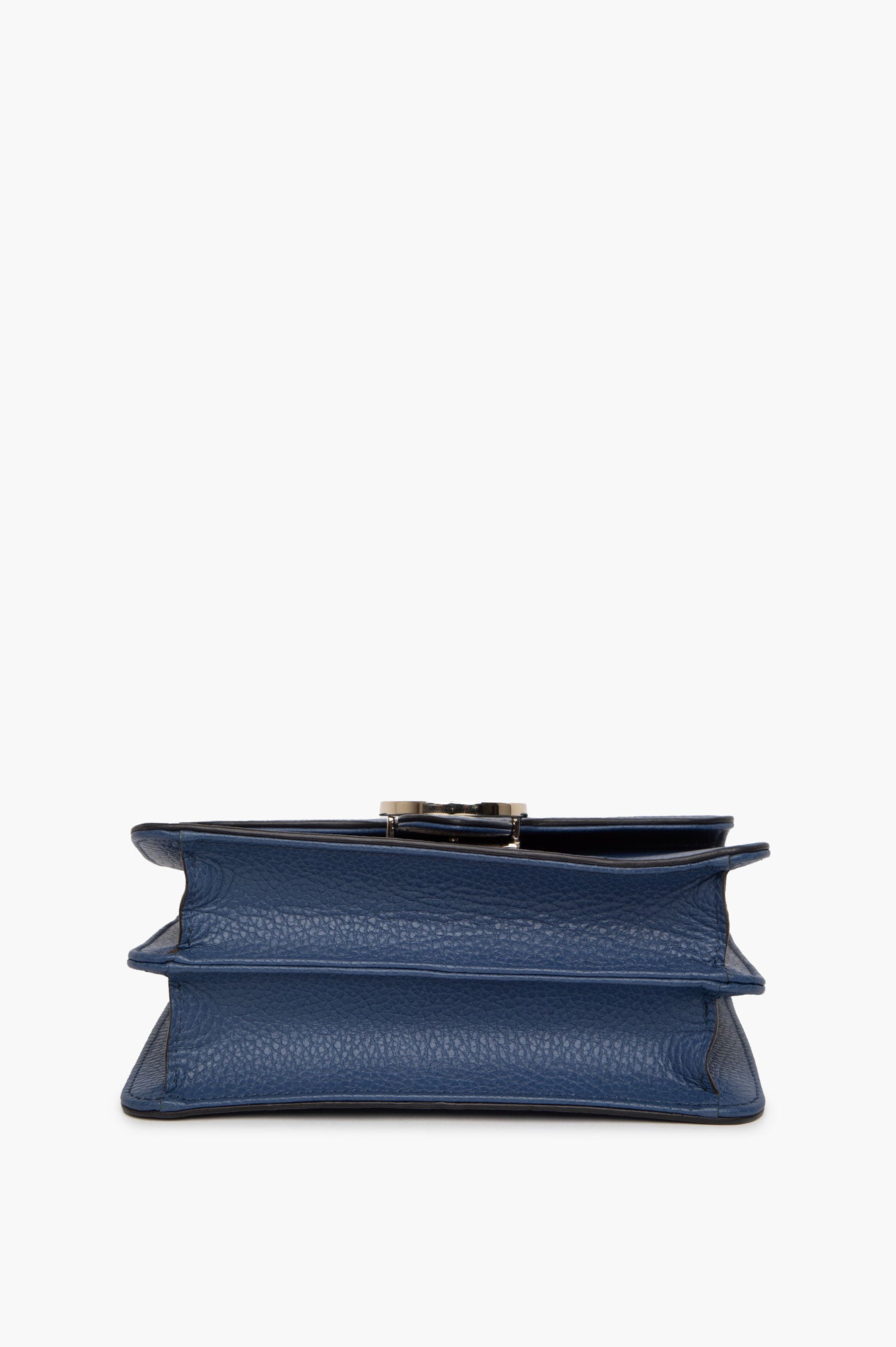 Gucci Blue Small Dollar Interlock GG Leather Bag