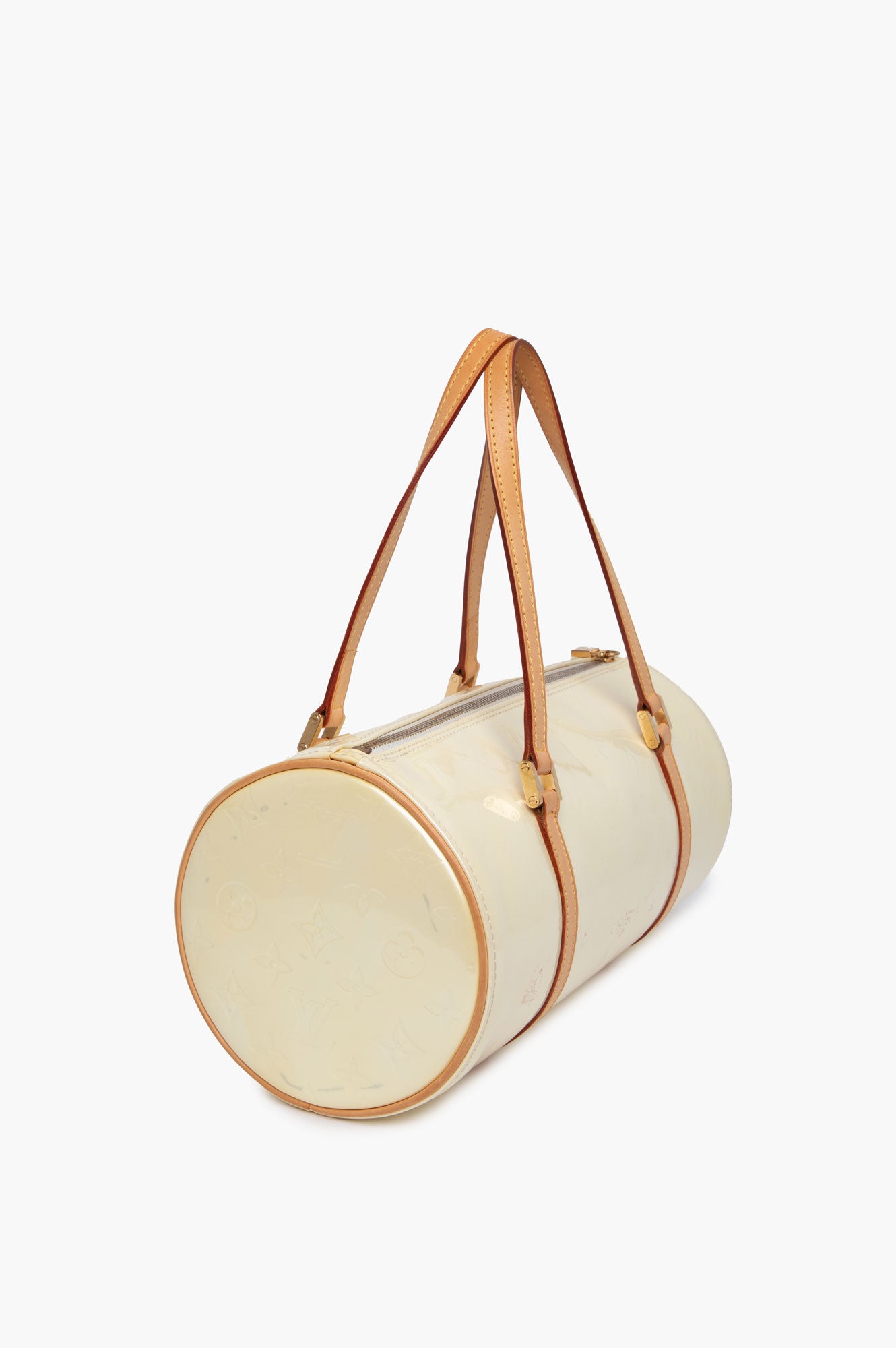 Louis Vuitton Yellow Leather Monogram Papillion Bag