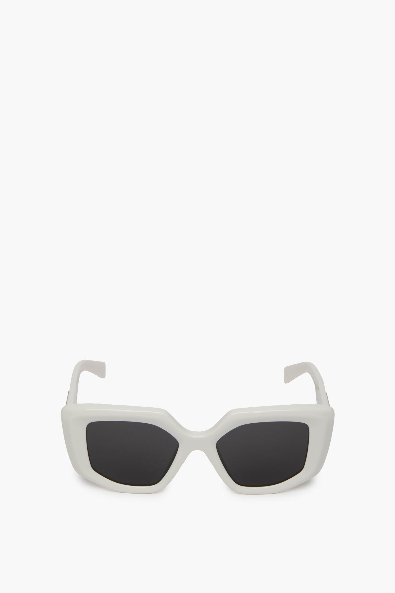 Prada White Square Sunglasses