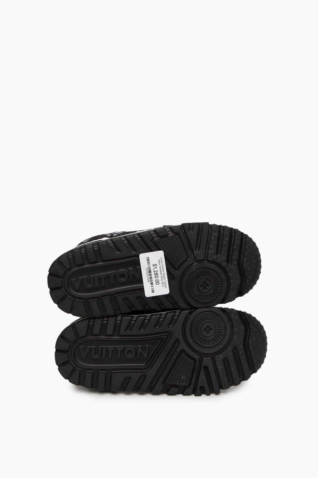 Louis Vuitton Black Trainer Maxi Sneaker Size 38.5