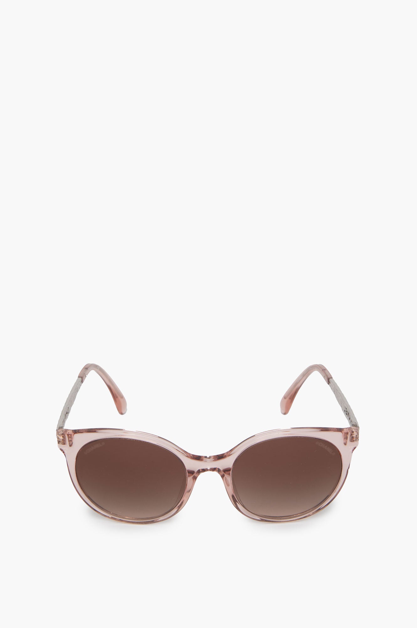 Chanel Pink Round Sunglasses