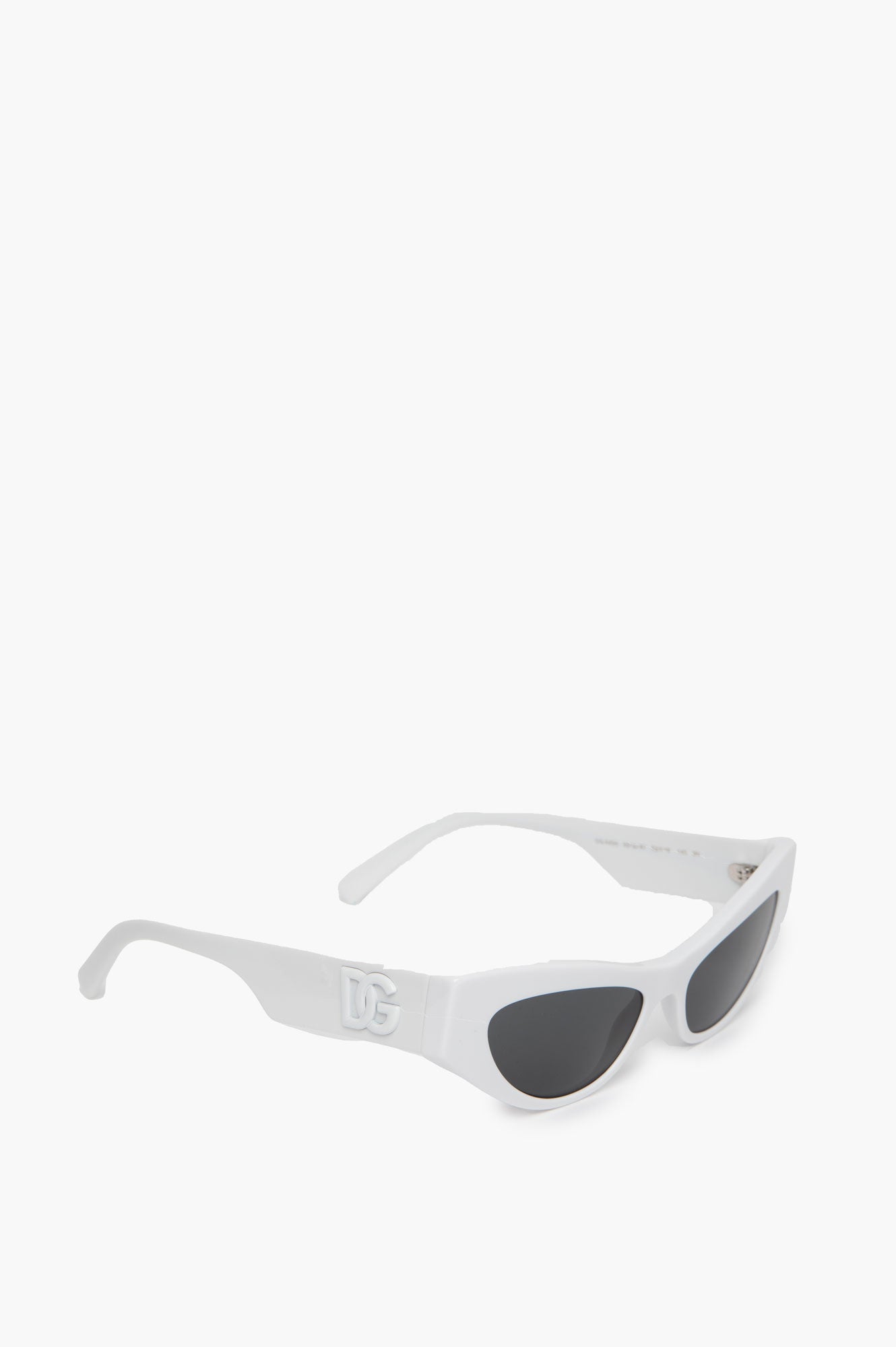 Dolce & Gabbana White Cat Eye Sunglasses