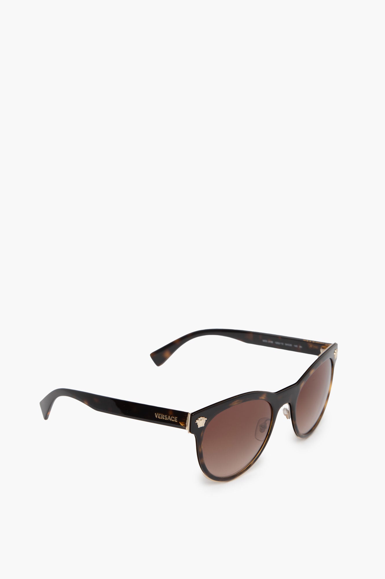Versace Brown Frame Cat Eye Sunglasses