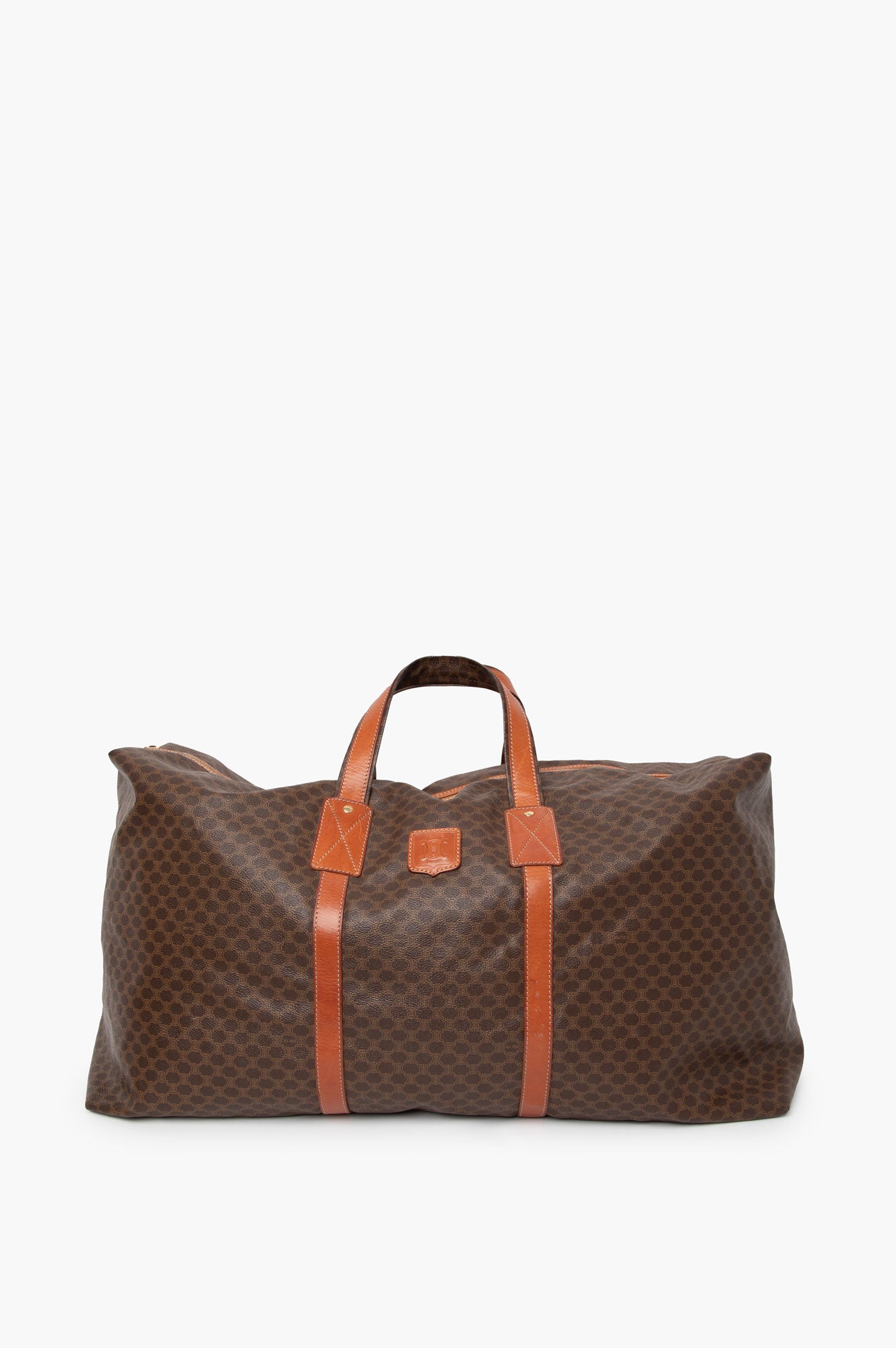 Celine Vintage Macadam Travel Duffle Bag Size 60