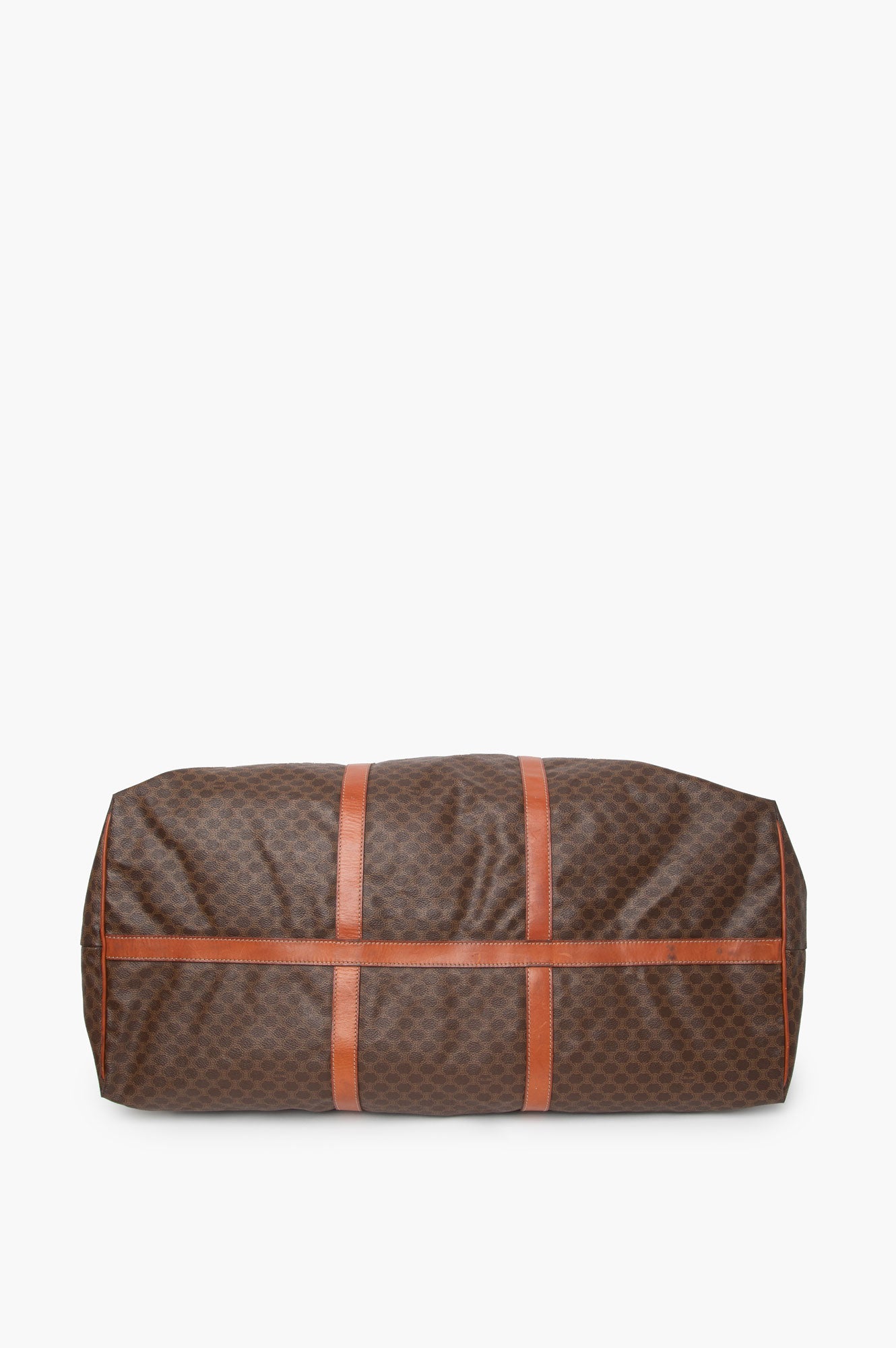 Celine Vintage Macadam Travel Duffle Bag Size 60