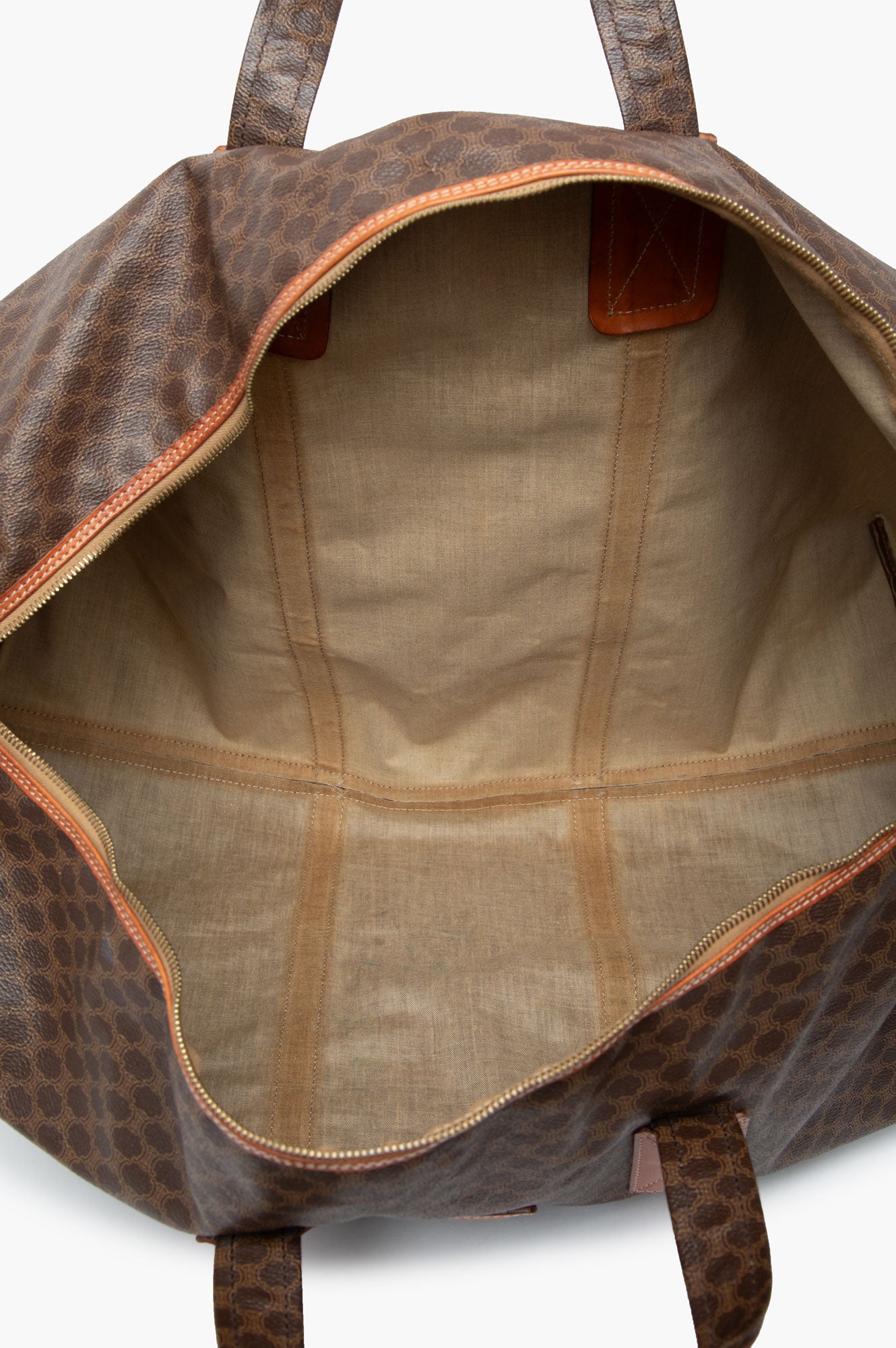 Celine Vintage Macadam Travel Duffle Bag Size 60