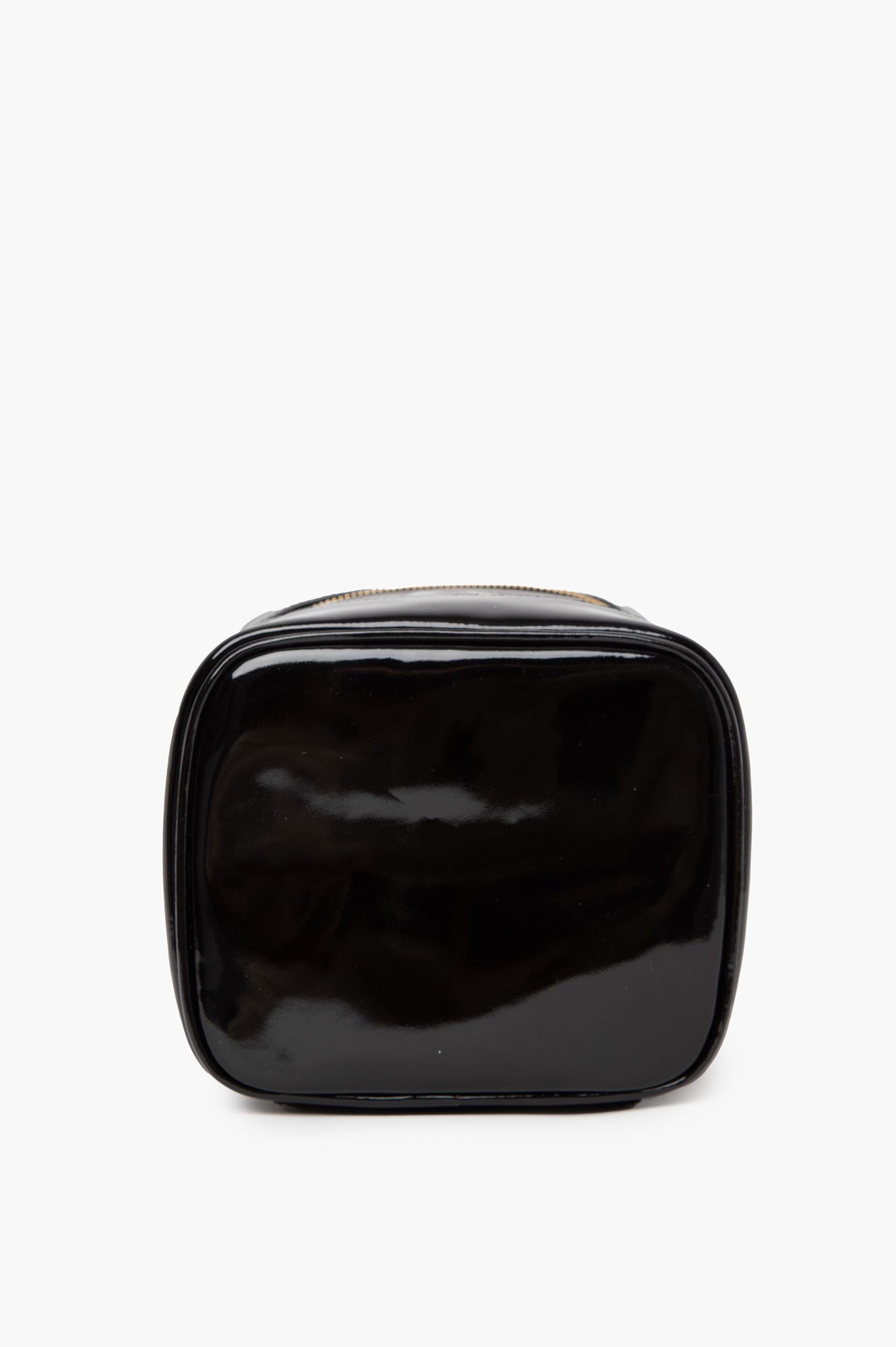 Chanel Black Patent Vanity Bag