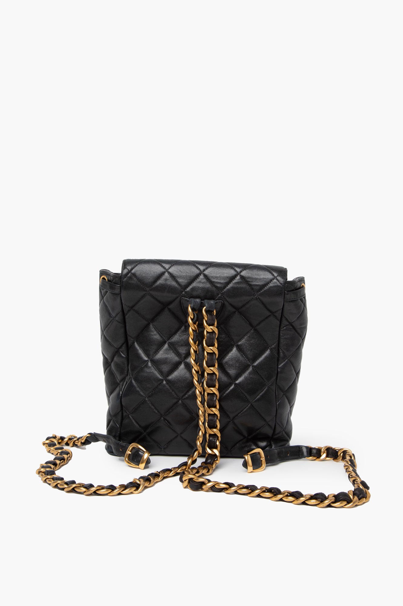 Chanel Black Vintage Duma Leather Backpack