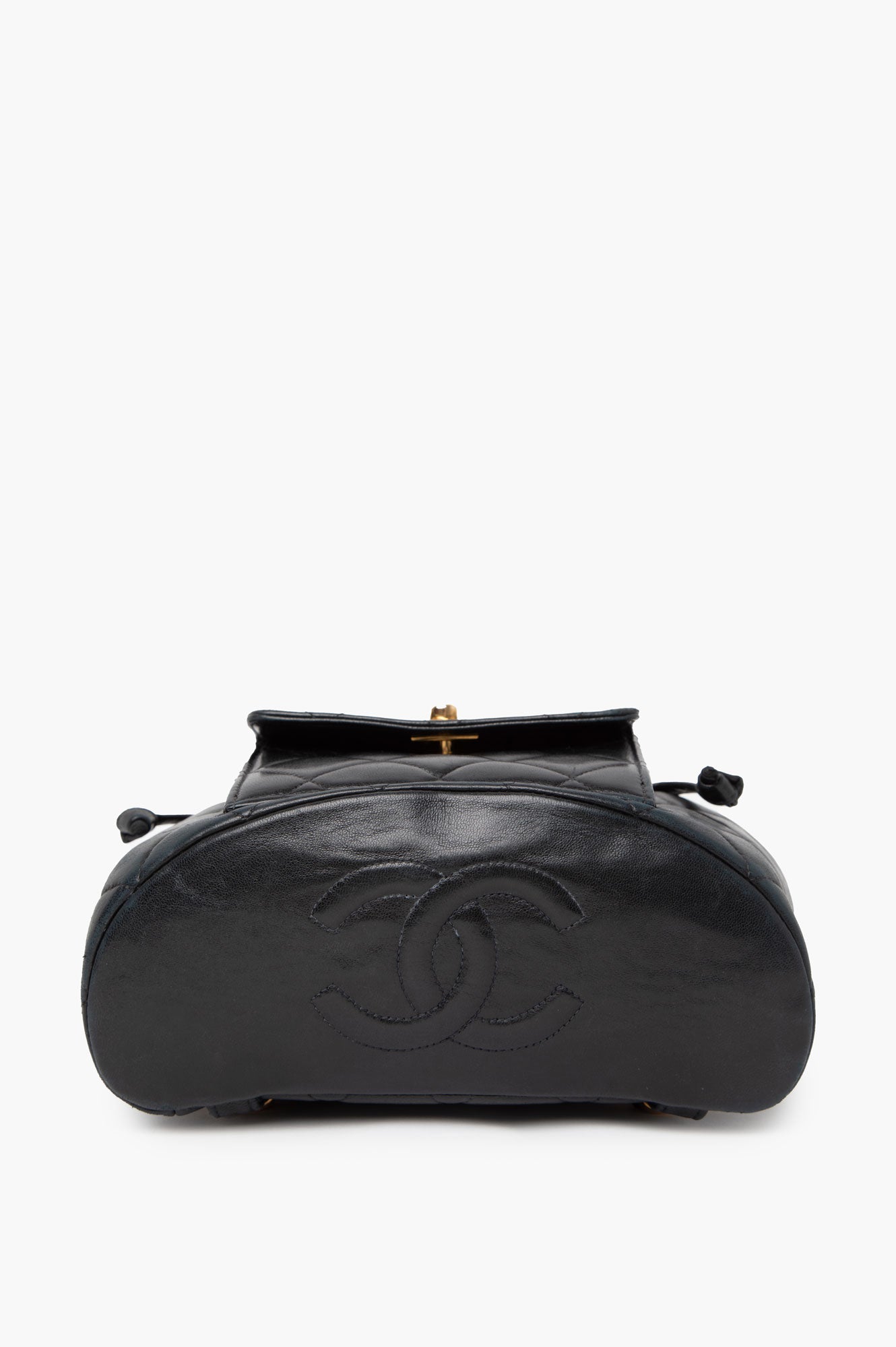 Chanel Black Vintage Duma Leather Backpack