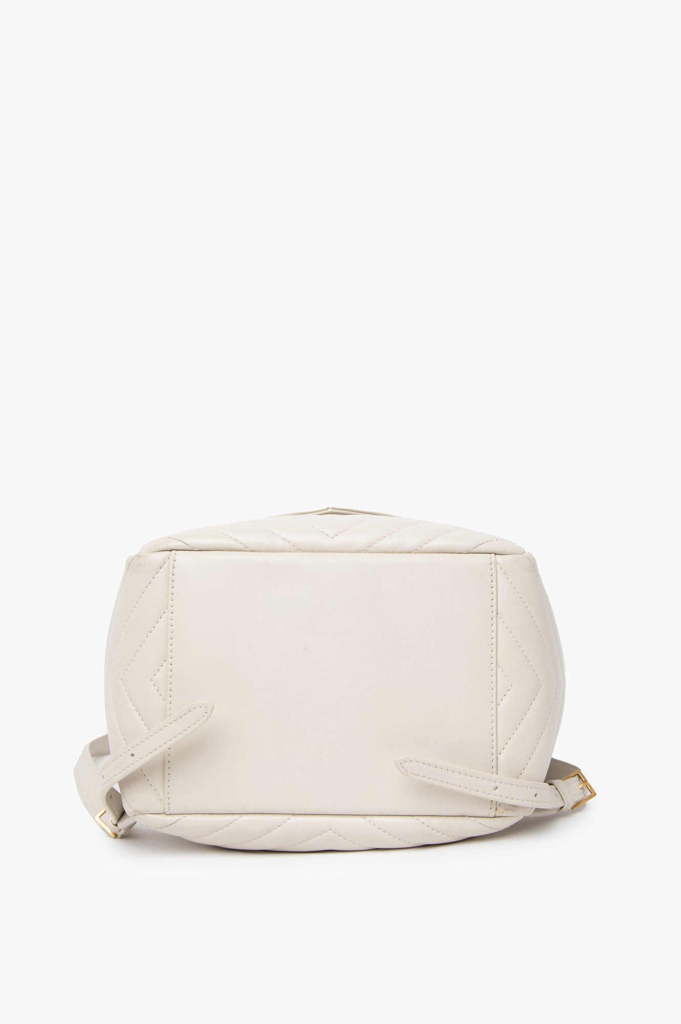 Saint Laurent White Leather Joe Backpack