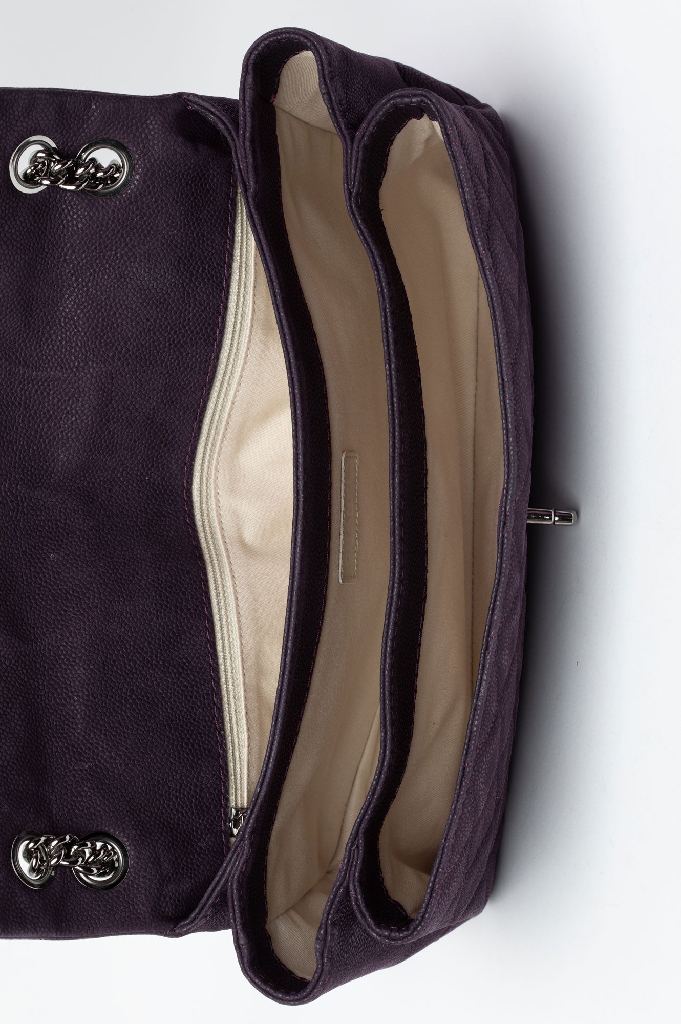 Chanel Purple Medium Pearly Flap Bag