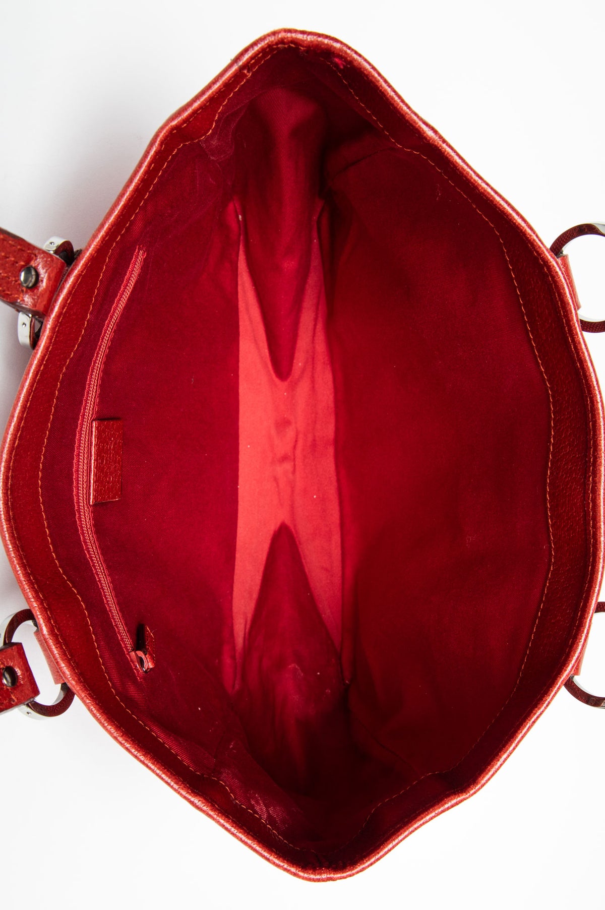 Gucci Red GG Monogram Canvas Shoulder Tote