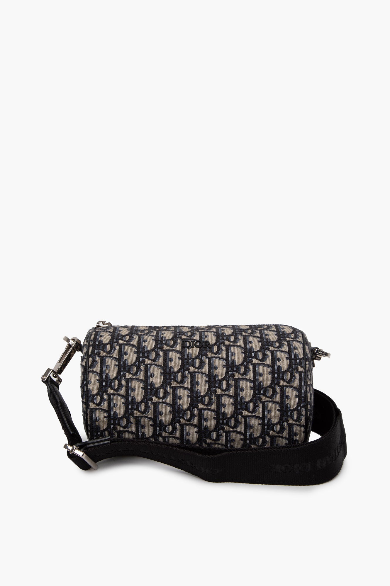 Christian Dior Navy Blue Oblique Roller Bag