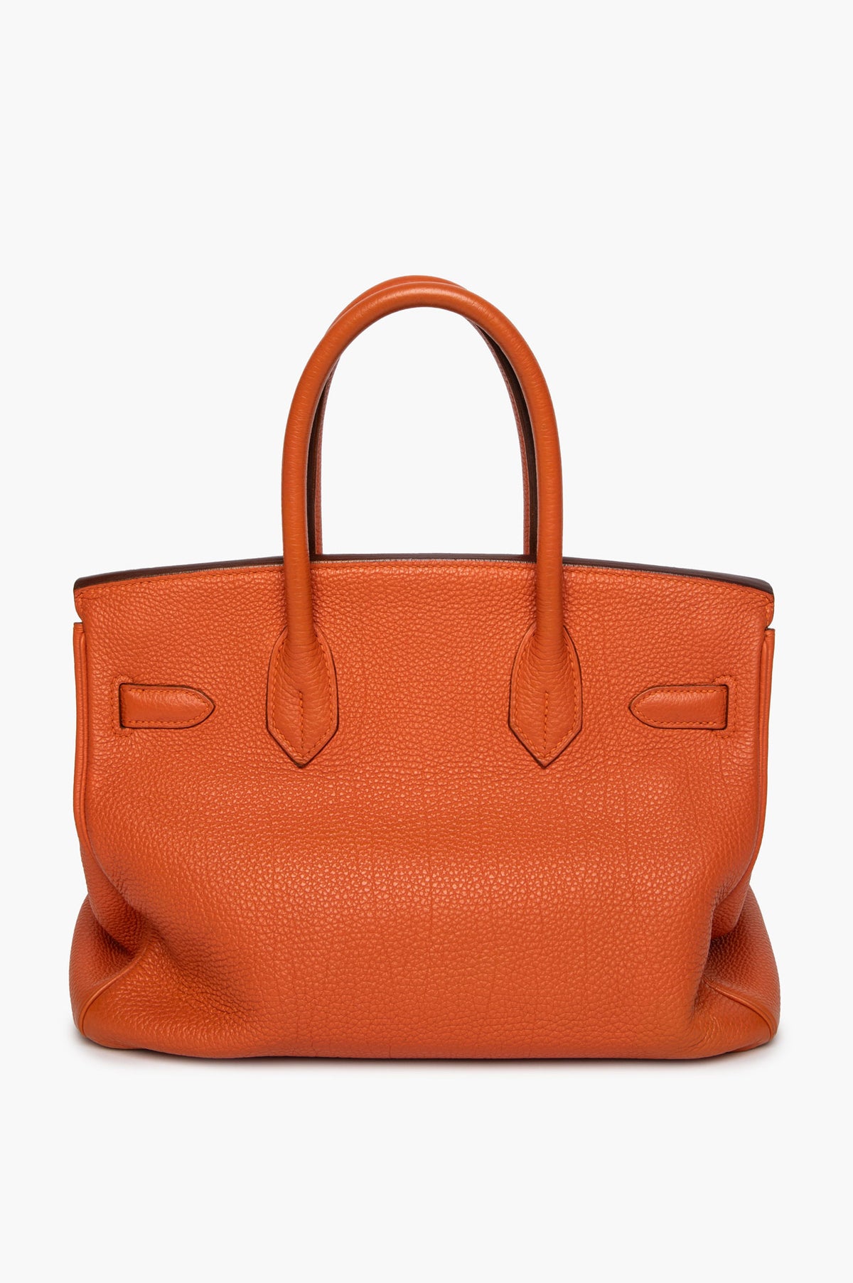 Hermès Birkin 30 Orange Togo Leather Palladium Hardware