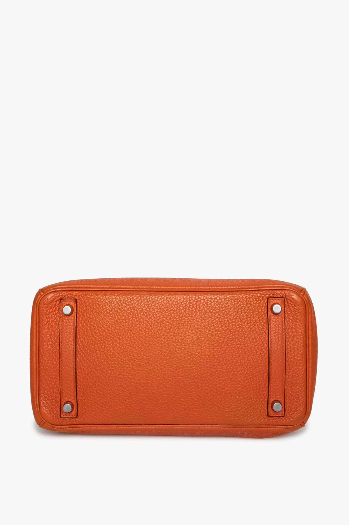 Hermès Birkin 30 Orange Togo Leather Palladium Hardware