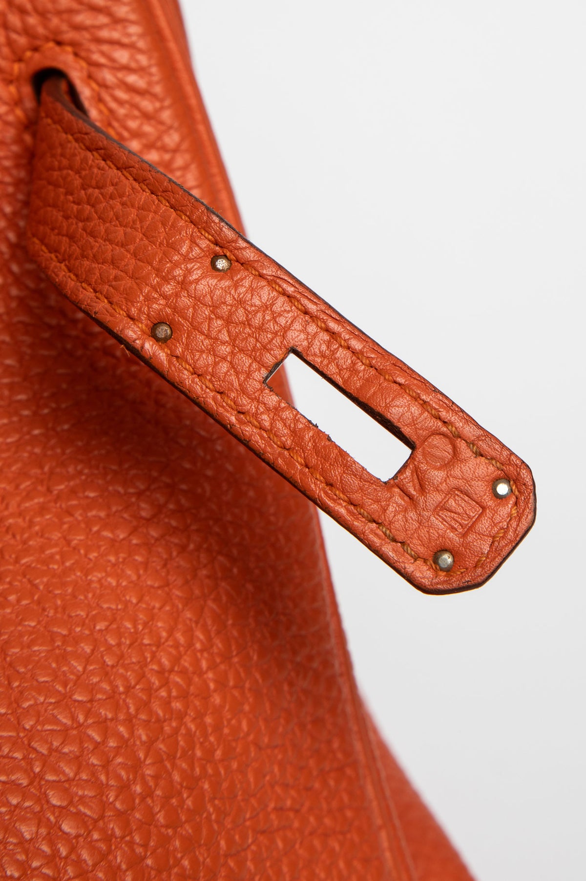 Hermès Birkin 30 Orange Togo Leather Palladium Hardware