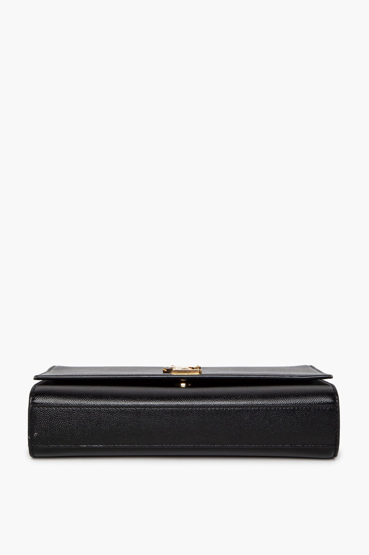 Saint Laurent Black Grain de Poudre Medium Kate Bag