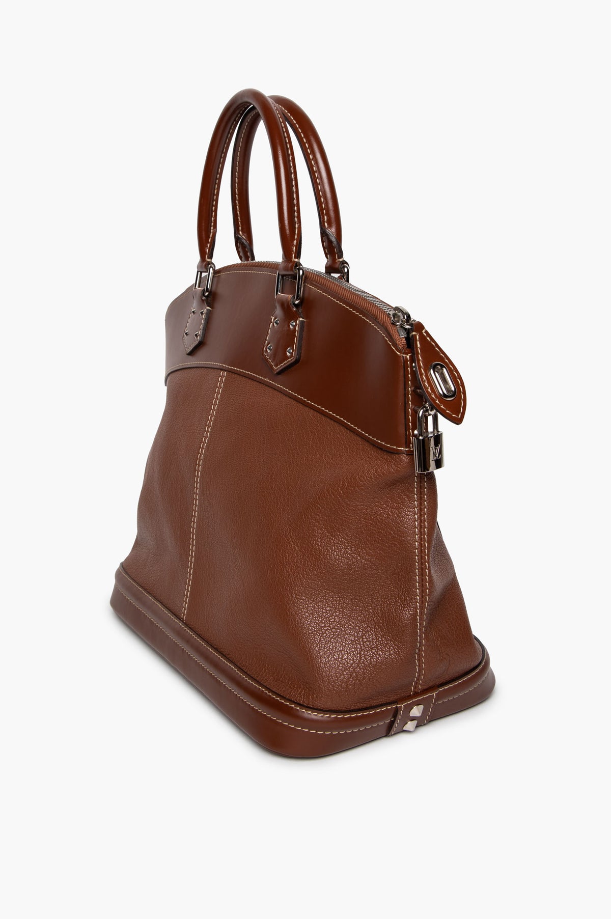 Louis Vuitton Brown Suhali Lockit MM Bag