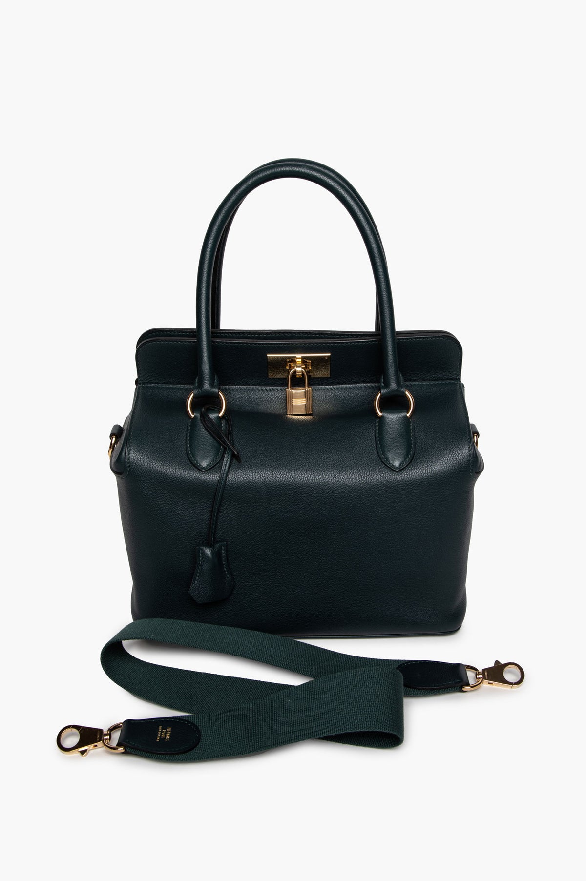 Hermès Vert Rousseau Toolbox 26 GHW
