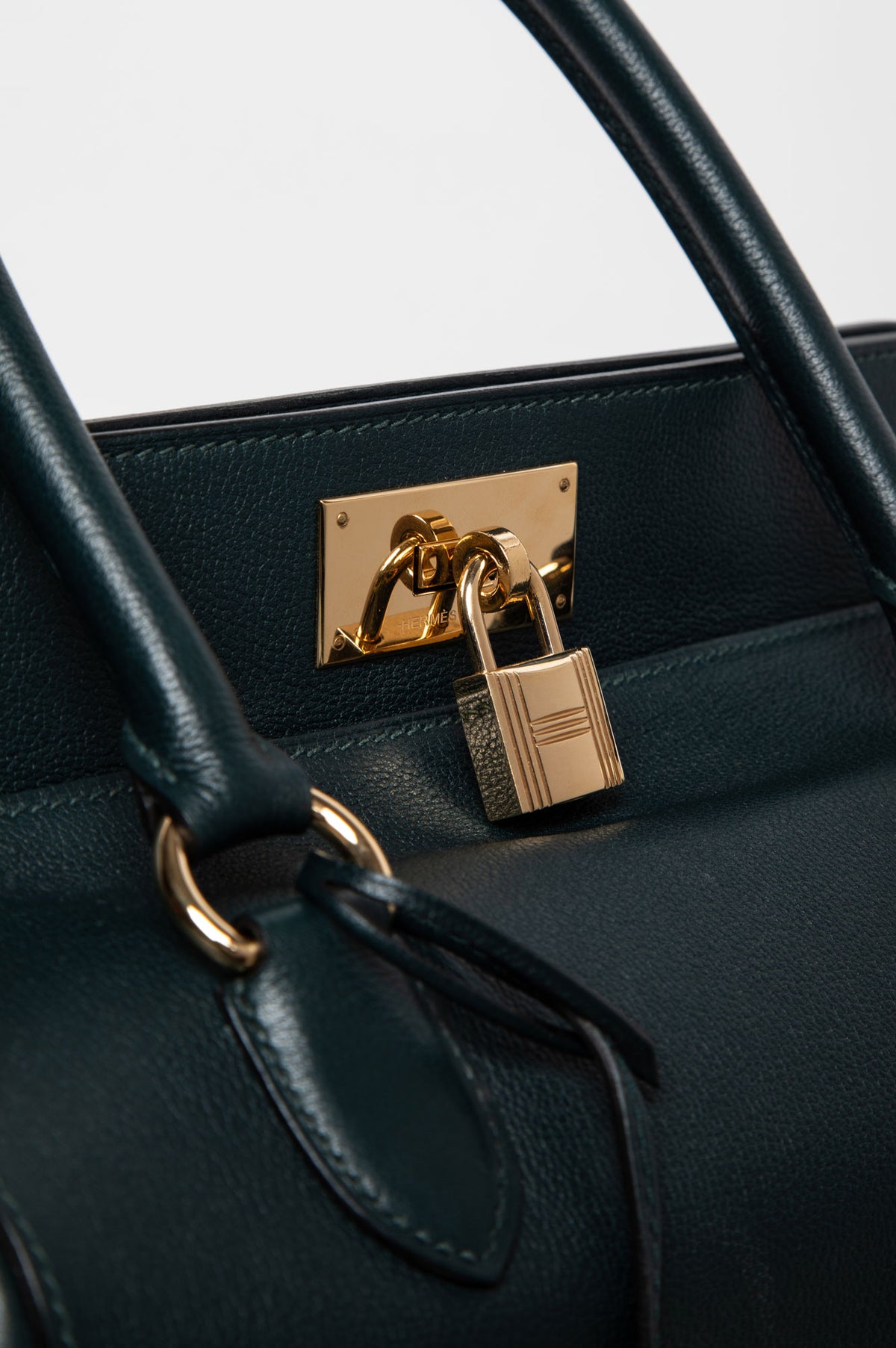 Hermès Vert Rousseau Toolbox 26 GHW