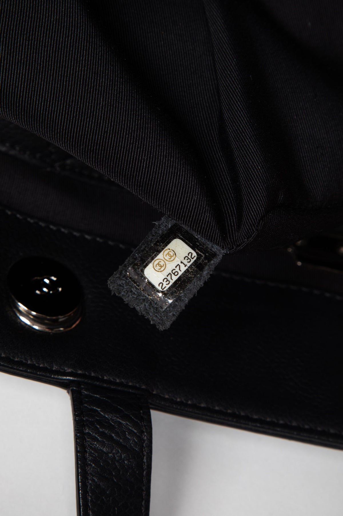 Chanel Black Quilted Caviar Box Shopping Tote
