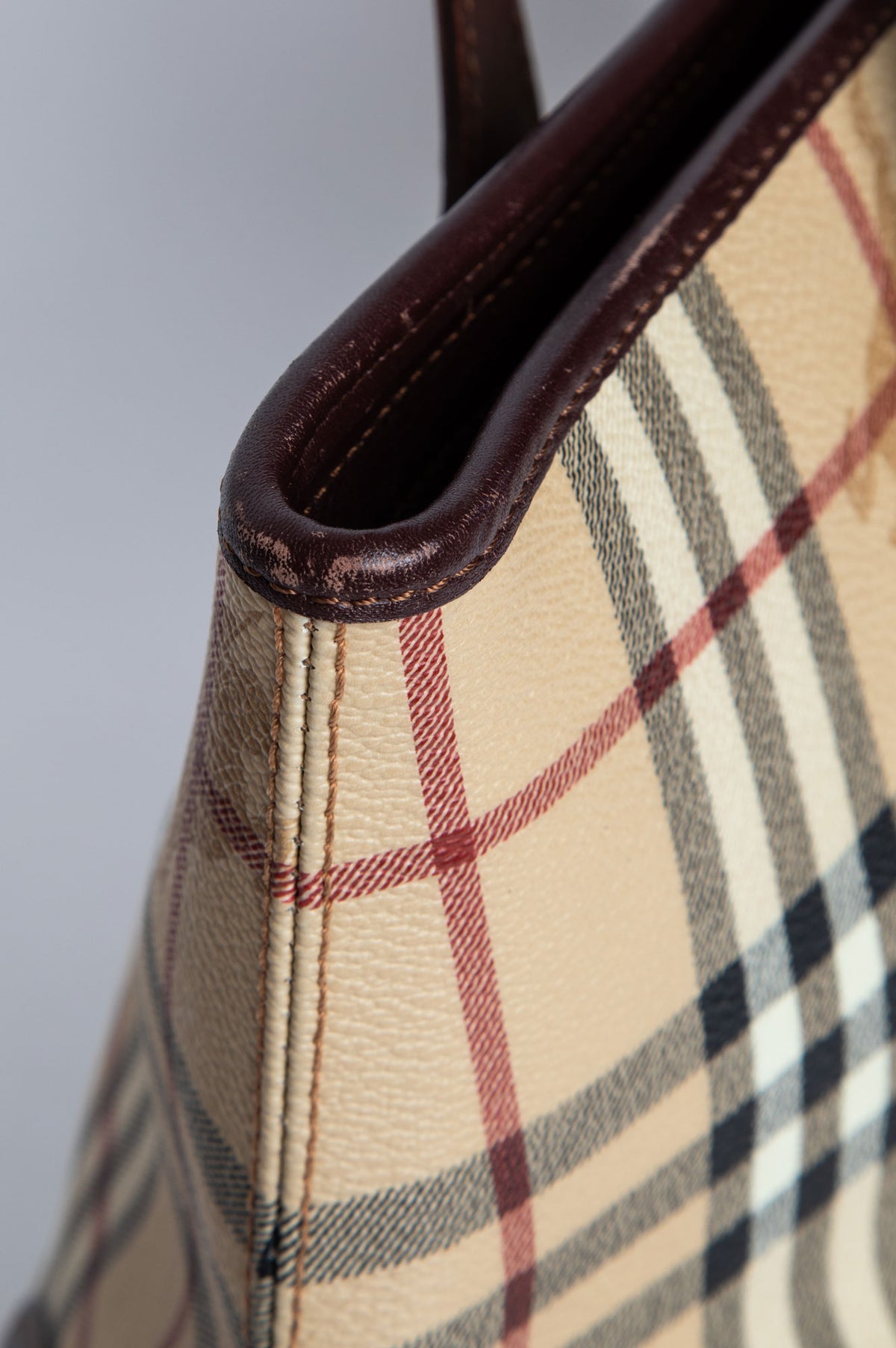 Burberry Haymarket Check Tote Bag