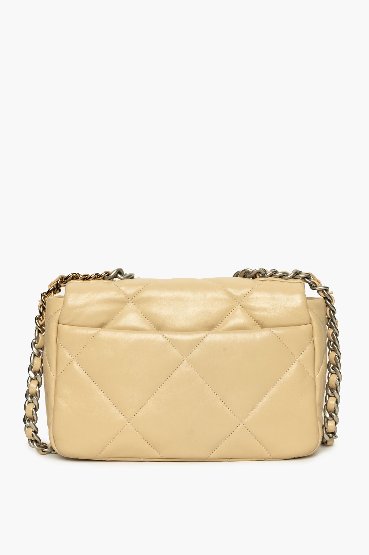 Chanel 19 Beige Medium Flap Bag