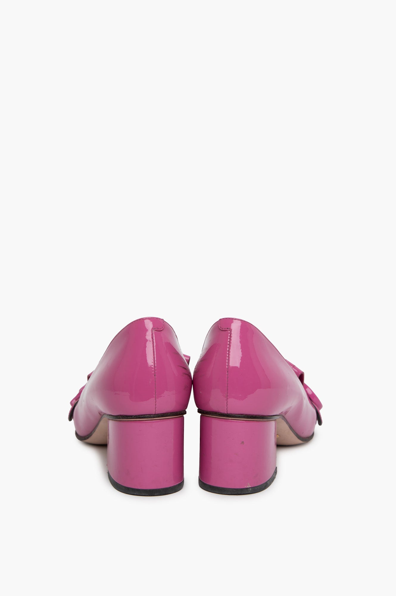 Gucci Pink GG Patent Pump Size 37.5
