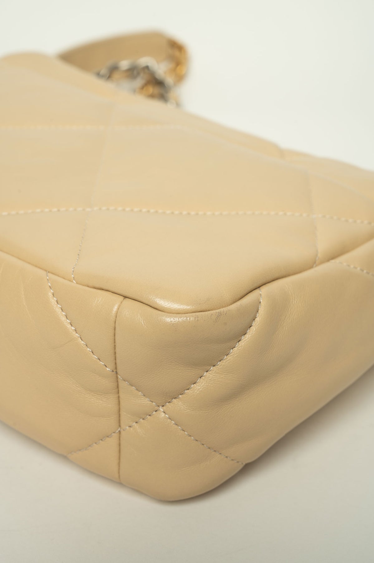 Chanel 19 Beige Medium Flap Bag