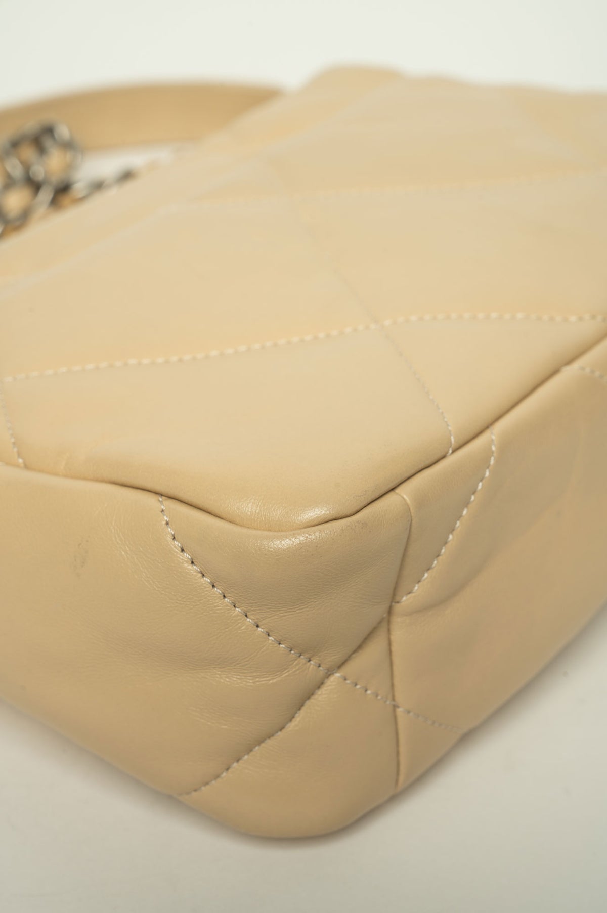 Chanel 19 Beige Medium Flap Bag