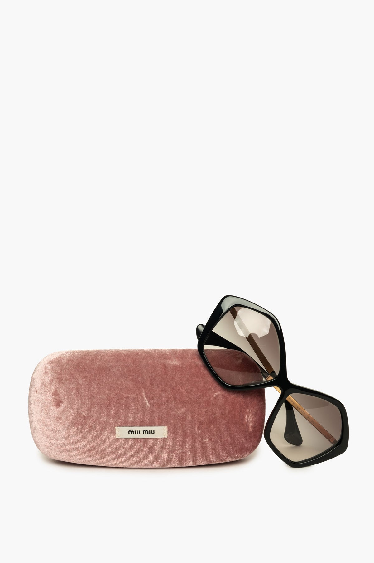 Miu Miu Black Pentagon Gradient SMU11N Sunglasses