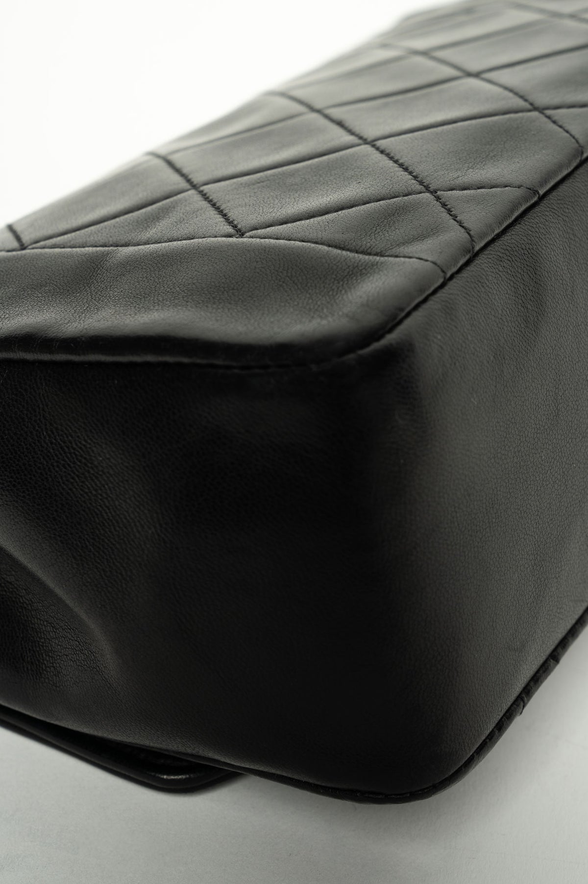 Chanel Diana Vintage Black Lambskin Bag 24K Gold-Plated Hardware