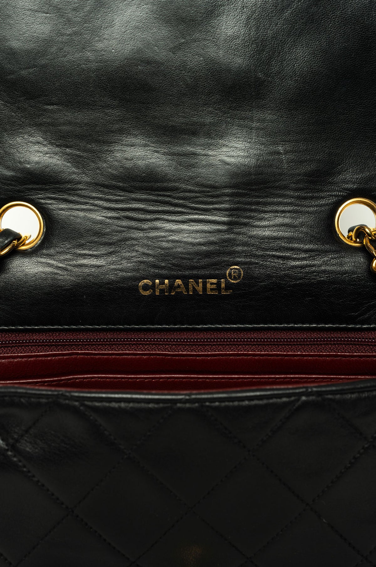 Chanel Diana Vintage Black Lambskin Bag 24K Gold-Plated Hardware