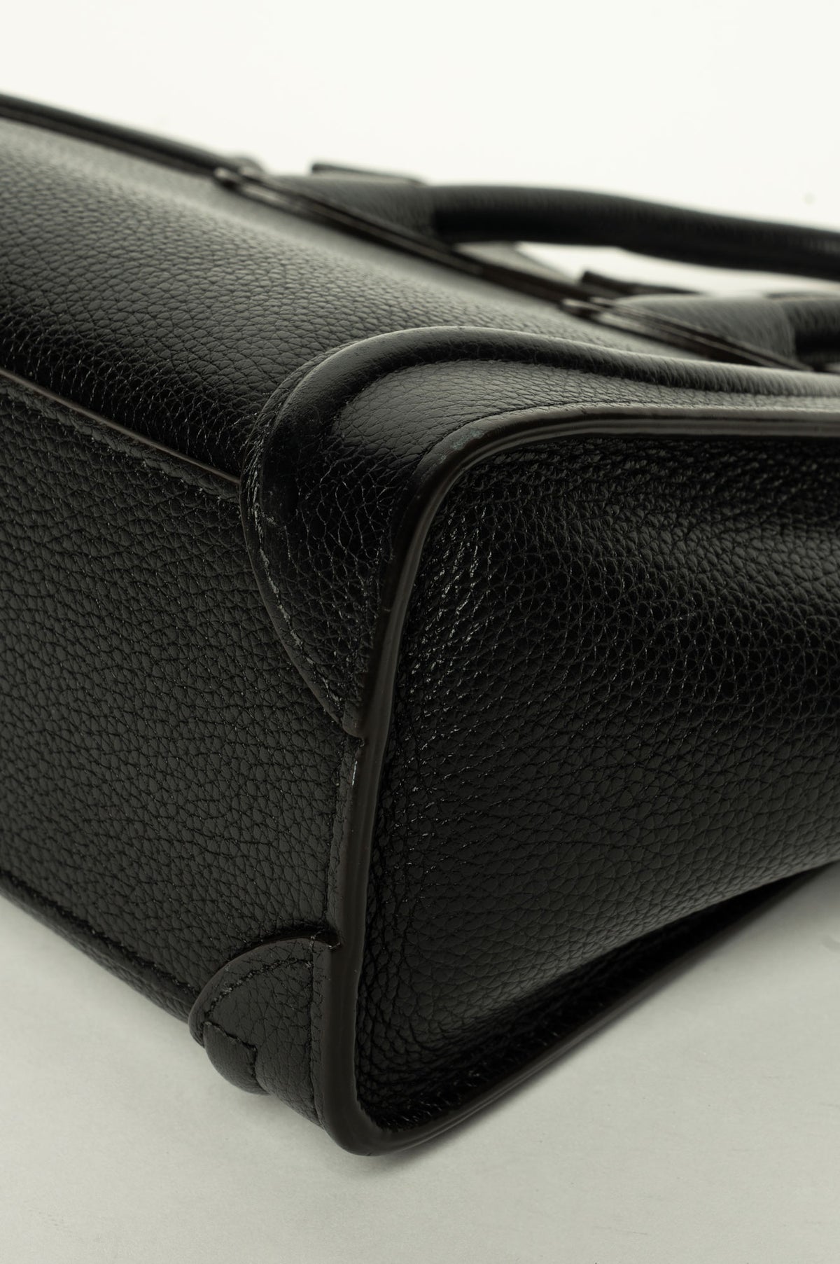 Celine Black Nano Luggage Bag With Strap