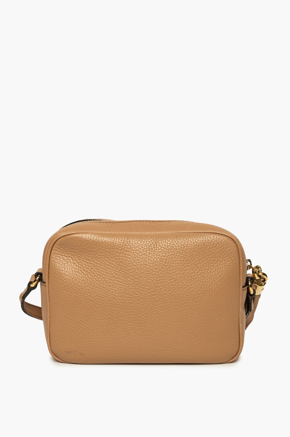 Gucci Beige Pebbled Calfskin Small Soho Disco Crossbody Bag