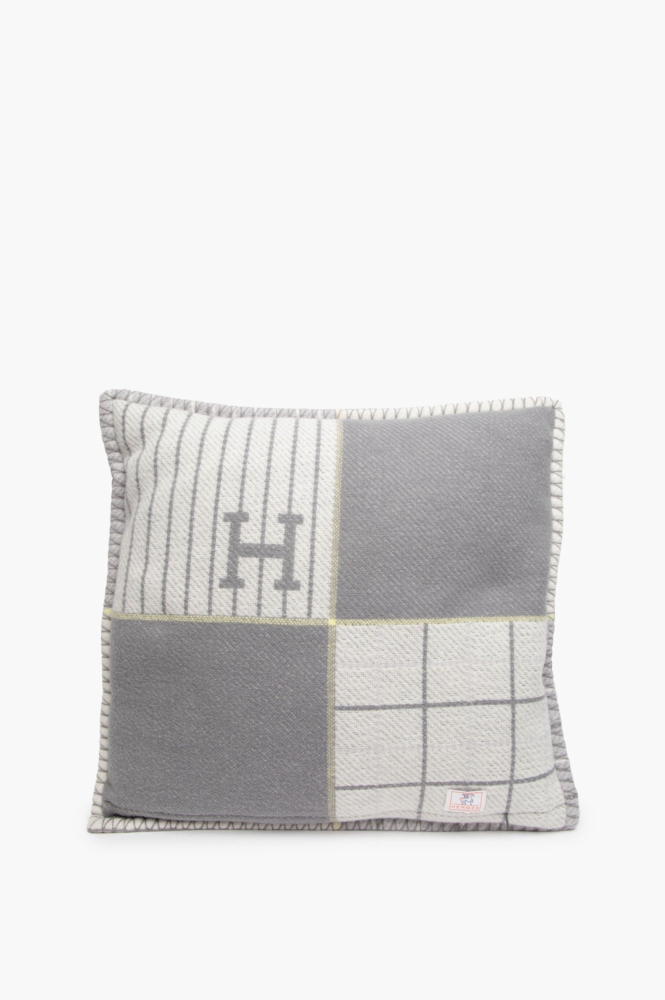 Hermes Grey Avalon Baby Pillow